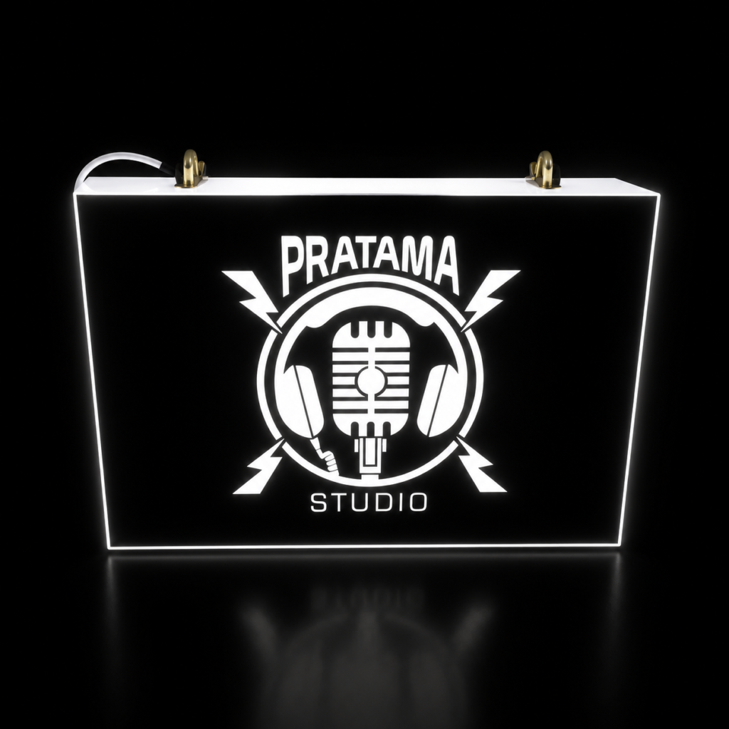 Neon Box Kotak Acrylic PxT 65x45cm single