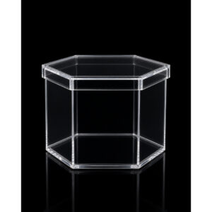 Display hexagon akrilik DxT 20x15cm